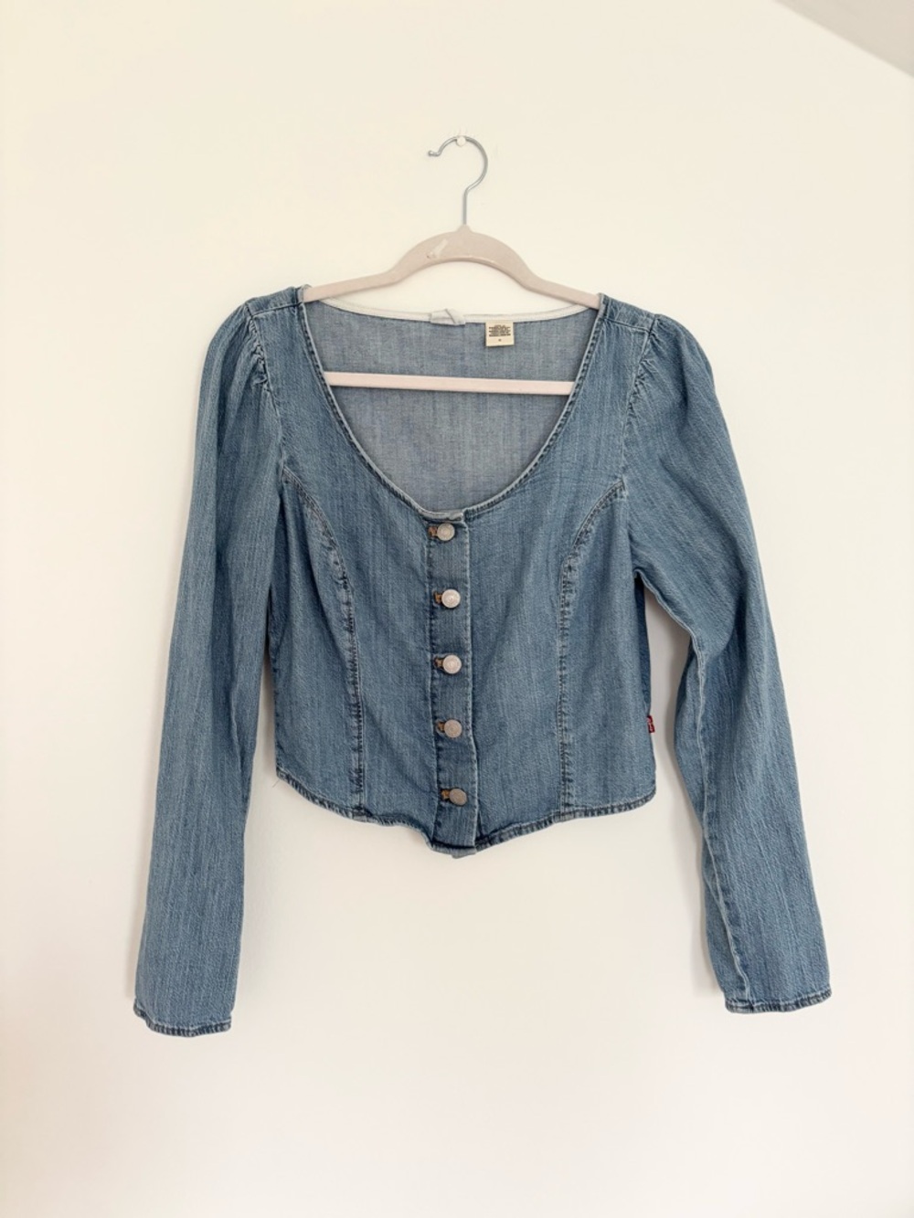 Levi's Light Blue Denim Top